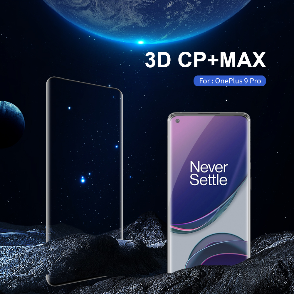 Kính Cường Lực Nillkin 3D CP+ MAX Bảo Vệ Toàn Diện 9H Chống Chói Chống Nổ Cho Oneplus 9 Pro