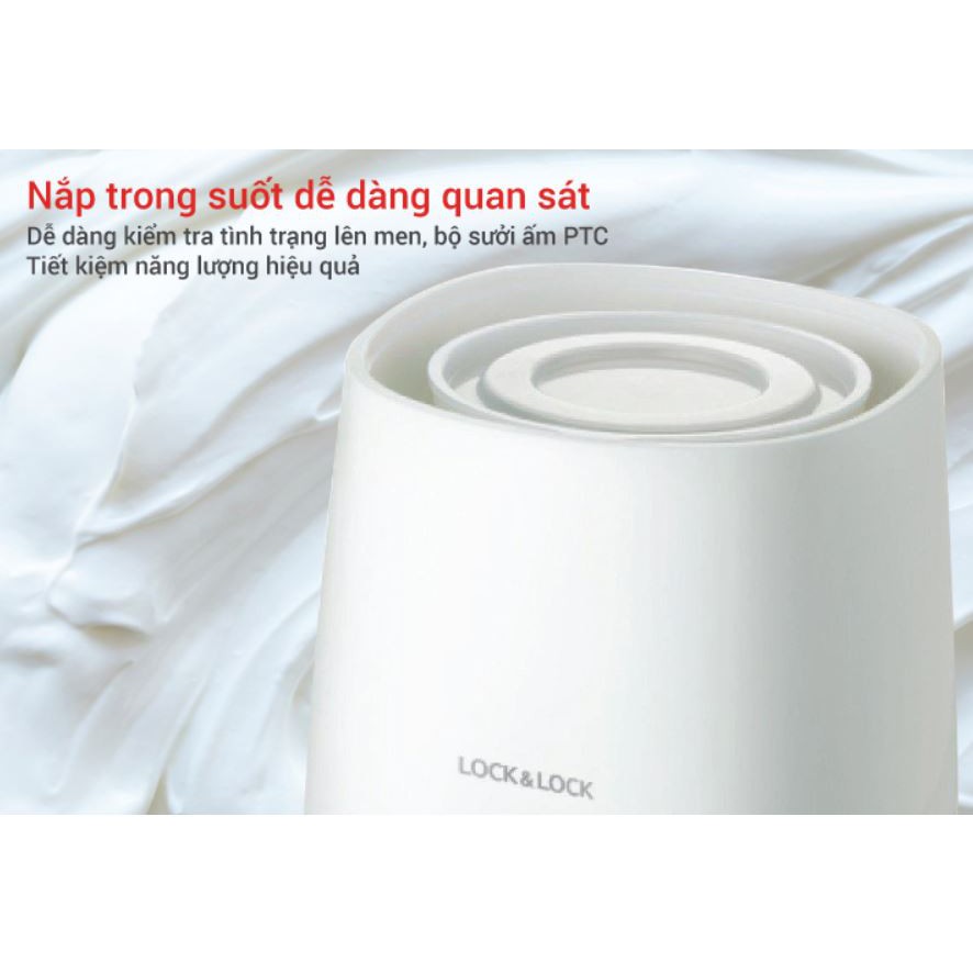 Máy Làm Sữa Chua Lock&Lock EJY110SLV (1000ml) - Hàng chính hãng