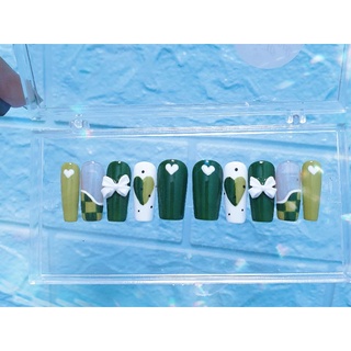 Nail box- Móng up thiết kế : Tim nơ