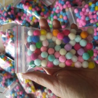 Hạt Pompom nhiều màu 1cm, 2cm