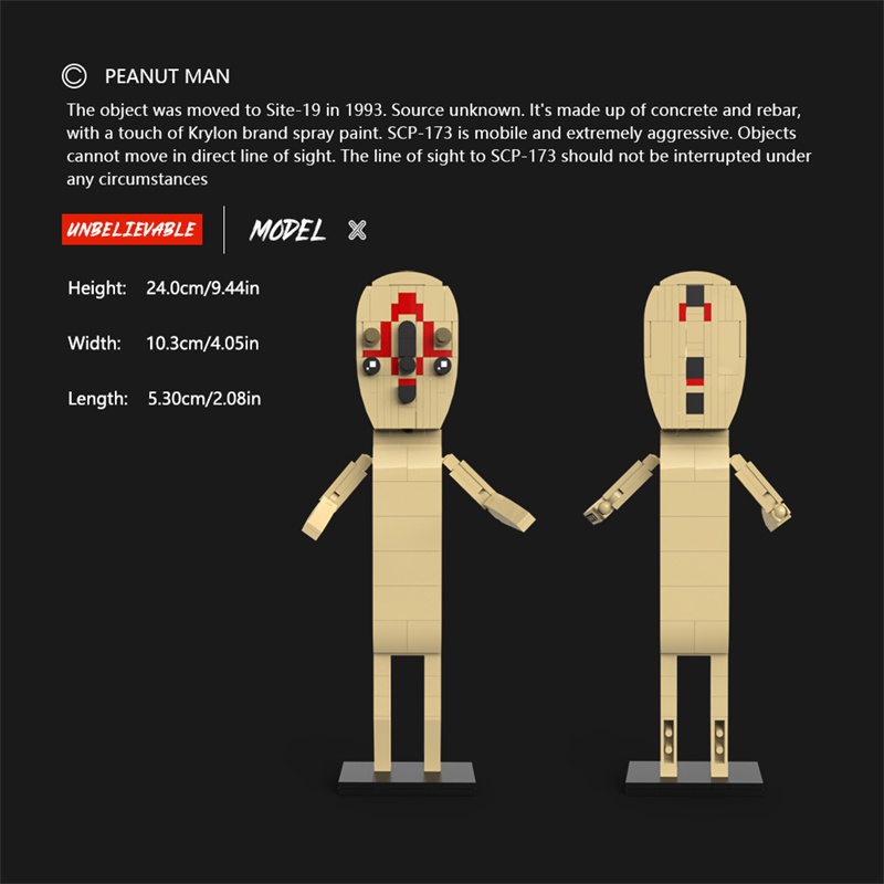 Bộ Đồ Chơi Lắp Ráp Mô Hình Kinh Dị Cho Trẻ scp-173