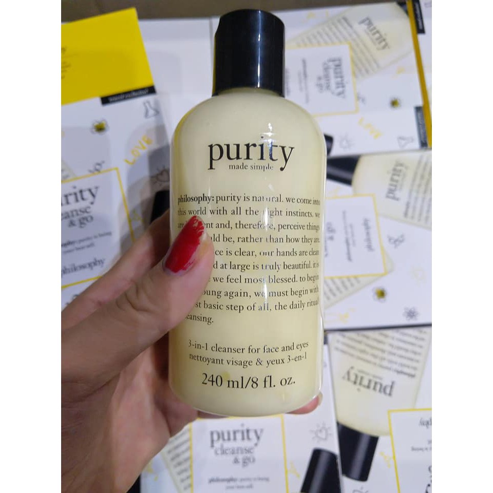 Sữa rửa mặt Philosophy Purity Made Simple size 240ml