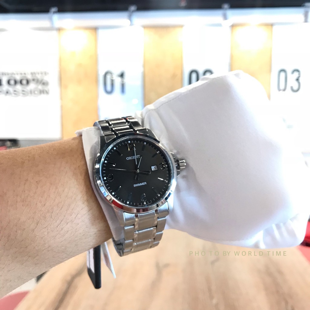 Đồng hồ Nam Orient SUNE5005B0 [ Chính hãng full box ] Quartz , Dây thép