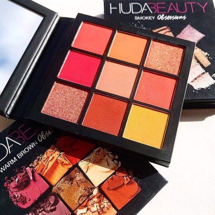 Bảng Màu Mắt Huda Beauty warm Brown Obsessions Eyeshadow Palettes 9 ô nội địa Mỹ