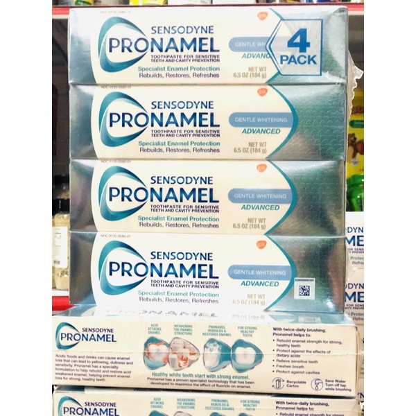 👄 KEM ĐÁNH RĂNG SENSODYNE PRONAMEL combo 4 tuýp