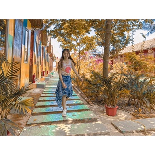 set áo crop cộng chân váy