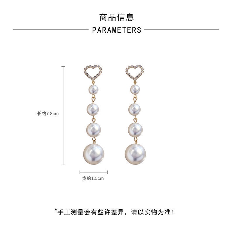 Khuyên Tai Chuỗi Hạt Ngọc Trai Tua Rua Dáng Dài Phong Cách Hàn Quốc Thời Trang 2022 Cho Nữ