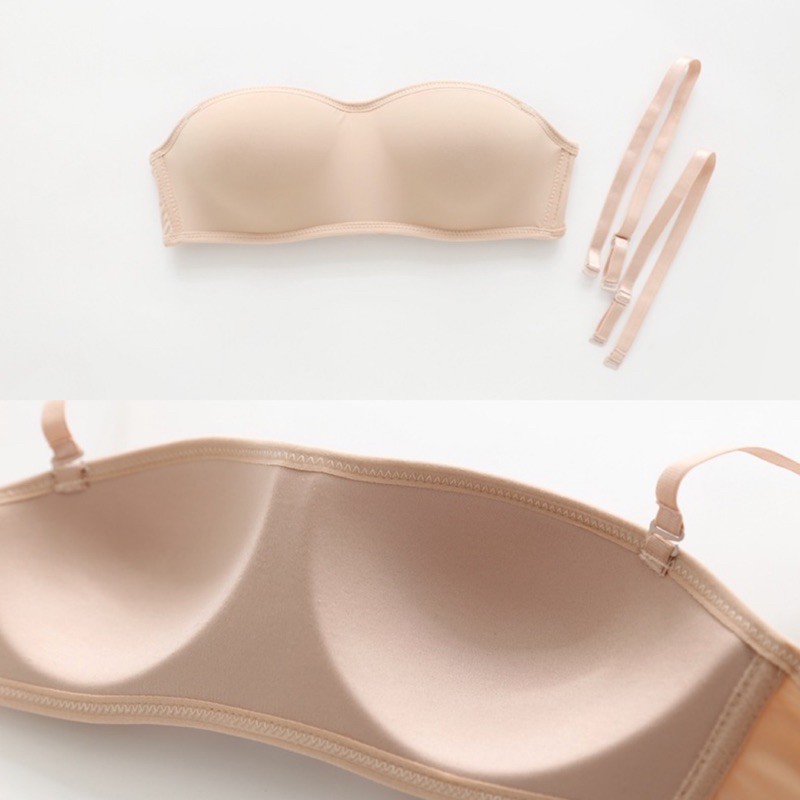 Áo Ngực Chống Tuột Thoải Mái Mặc Hở Vai, Áo Lót Không Gọng Tiện Dụng Cơ Bản Siêu Nhẹ Và Thoải Mái