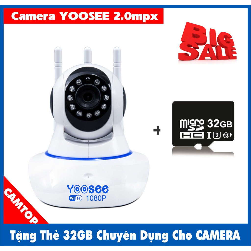 [COMBO]Camera Yoosee 2.0 - Kèm Thẻ Micro 32GB