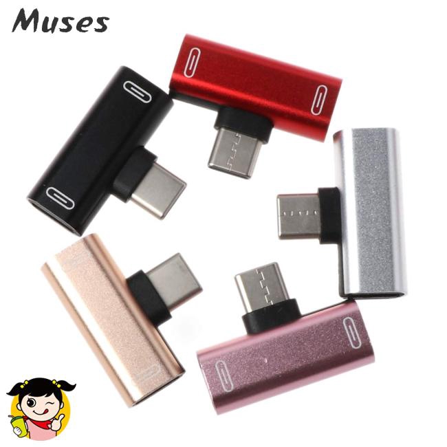 Muse07 Jack phân chia kết nối tai nghe sạc pin Type C USB-C chuyên dụng cho Xiaomi 6