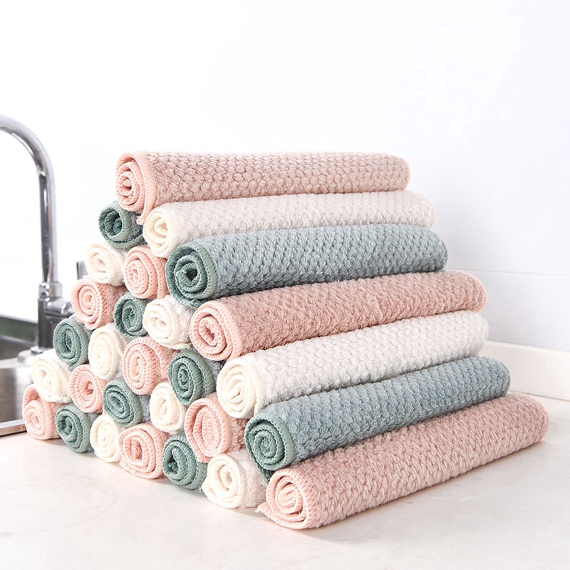 Khăn lau chén nồi sợi lông cừu Hàng có sẵn hô mềm mại