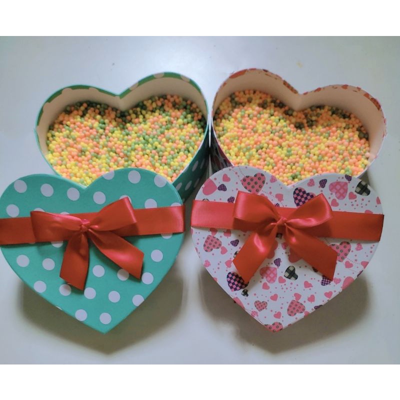 Hộp Đựng Quà Tặng Cao Cấp Hình Trái Tim ❤️ 18cm Đủ Màu Đủ Kiểu Tặng Kèm Hạt Xốp Hoặc Giấy Rơm