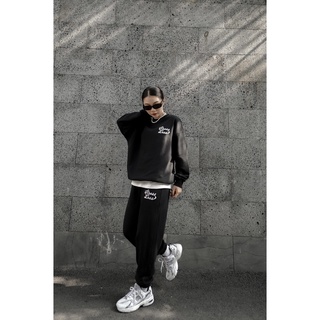 Quần Dài Nỉ Đen Alpha Project Sweatpants