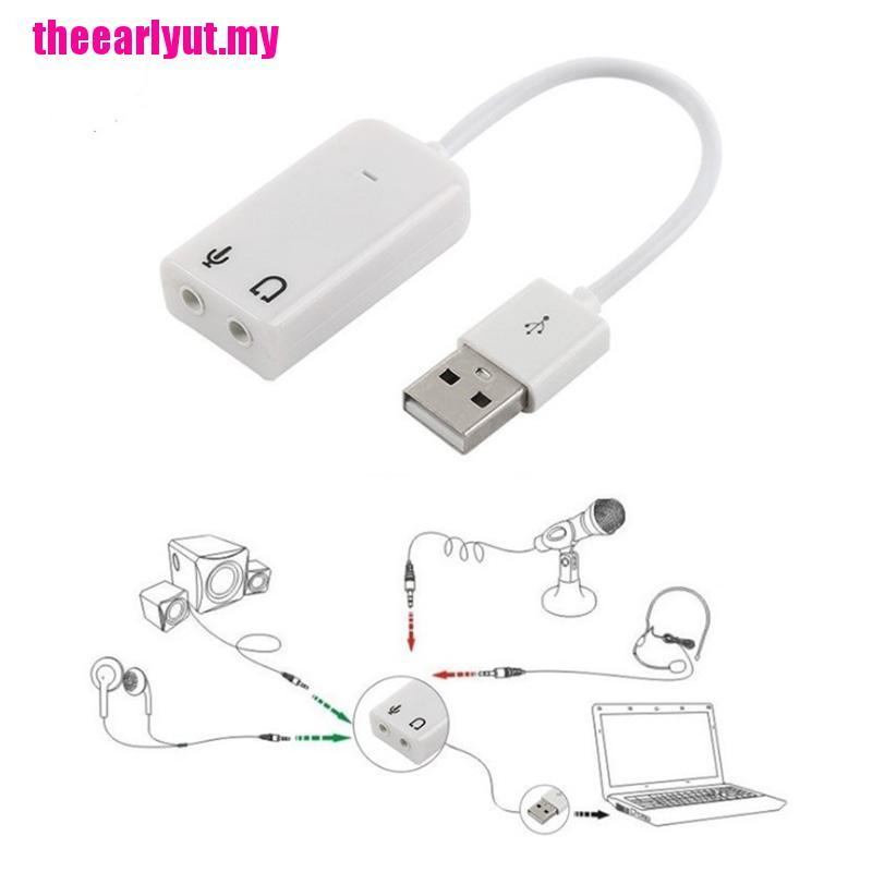 Usb Chuyển Đổi Âm Thanh 7.1 3d Cổng 3.5mm