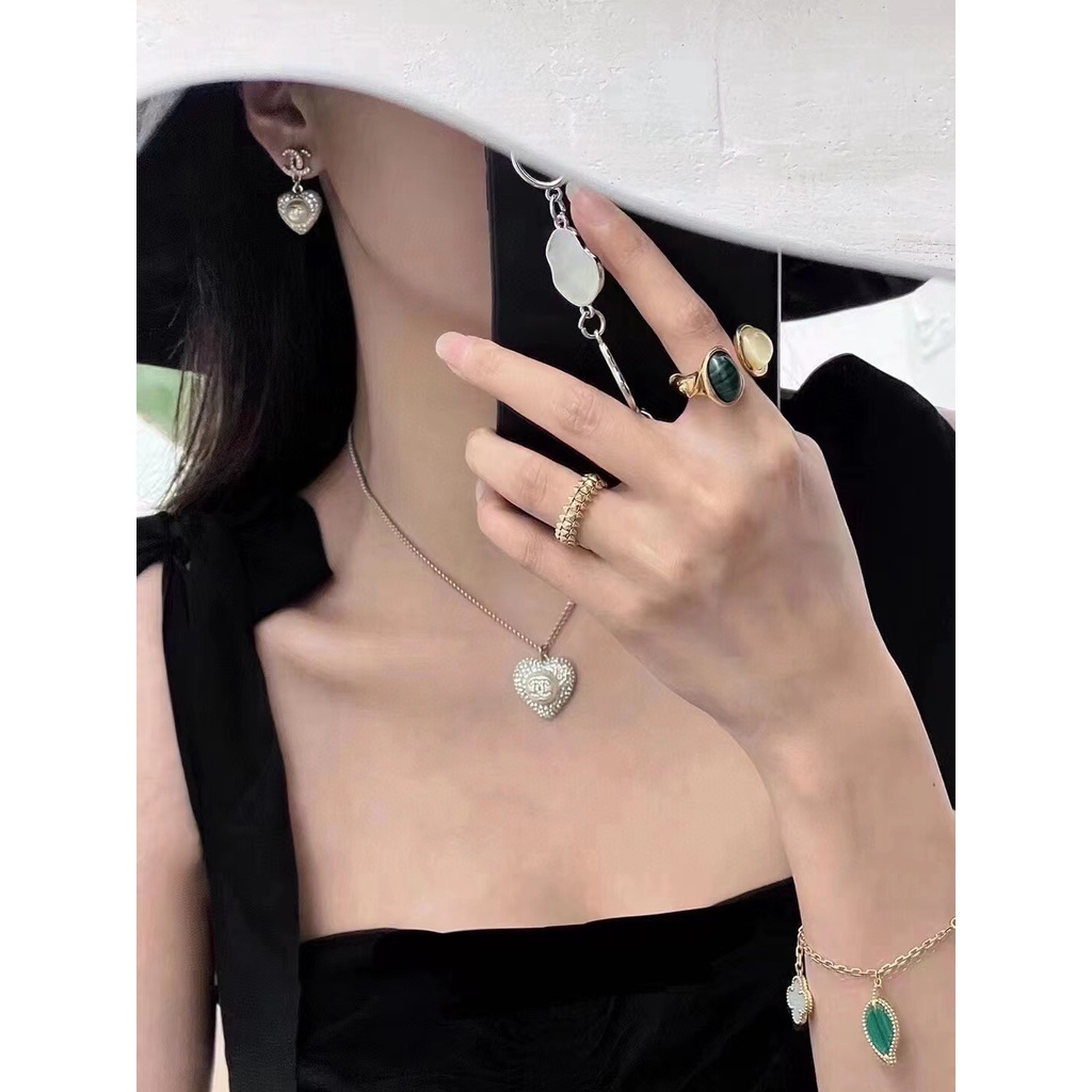 Dây chuyền bạc 925 cao cấp Channel đính kim cương sành điệu