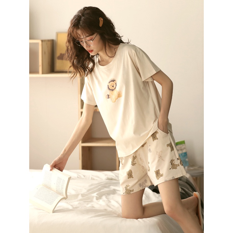 ĐỒ NGỦ CỘC COTTON HỌA TIẾT XINH XẮN MEYLEESTORE