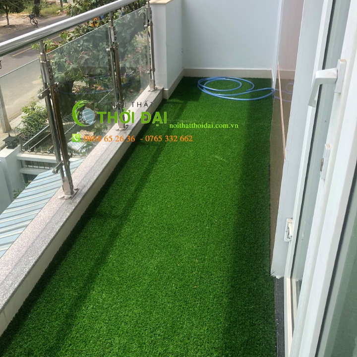 Cỏ nhân tạo - Hãng CCGRASS -  Sợi cỏ cao 2cm màu xanh tươi - Kích Thước [ 0,5mx2m ] (mua số lượng lớn chat với shop)