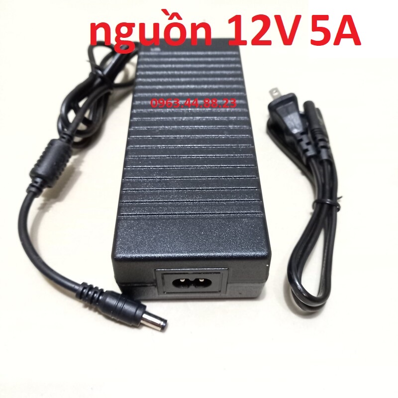 bơm phun sương mini 12v, bộ nguồn adapter 12v-5a, chiết áp điều chỉnh tốc độ, máy bơm tăng áp