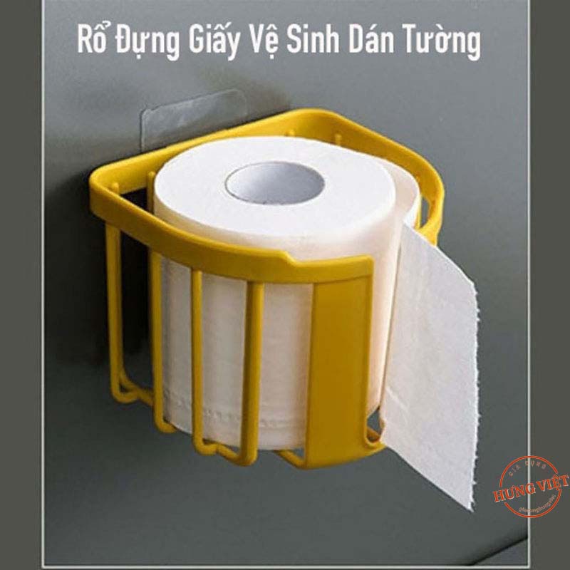 Rổ đựng giấy vệ sinh và đồ gia dụng, kèm miếng dán siêu chắc chắn [RO GIAY VE SINH]