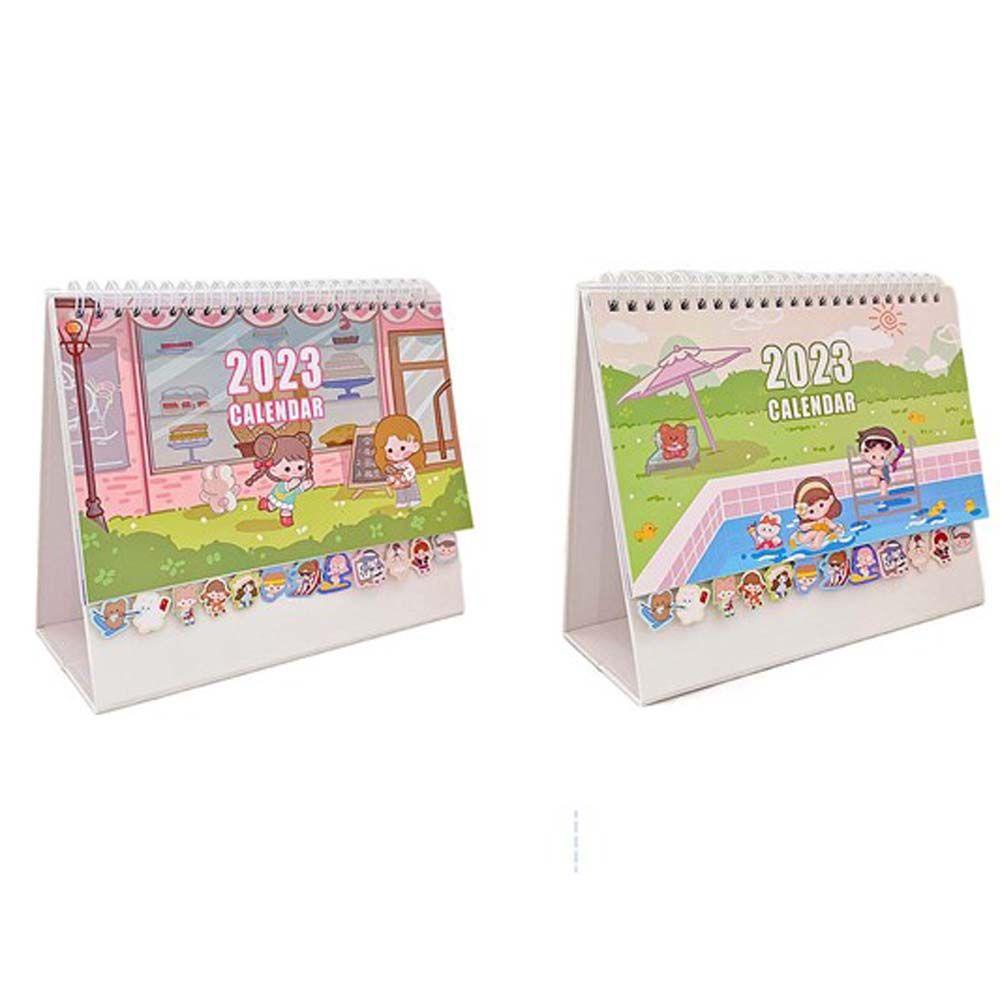 Lịch 2023 Để Bàn Họa Tiết Hoạt Hình AUGUSTINA Dễ Thương