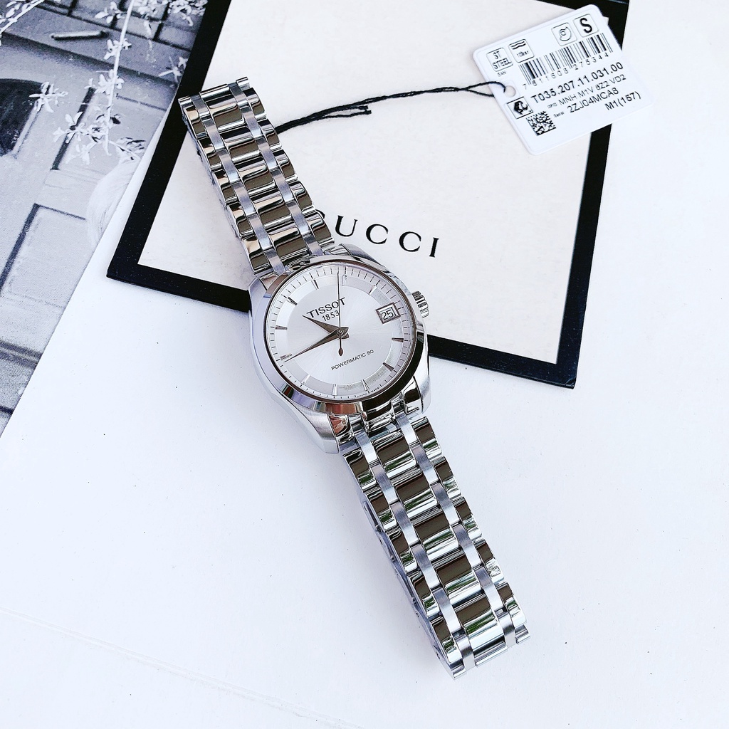 Đồng hồ nữ dây thép Tissot Couturier Powermatic 80 T035.207.11.031.00