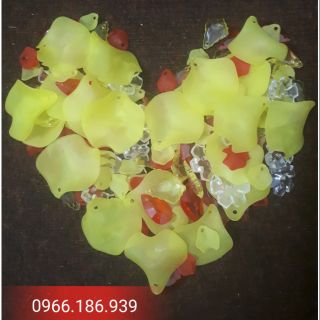 Combo tổng hợp nguyên liệu hoa lan tím trắng