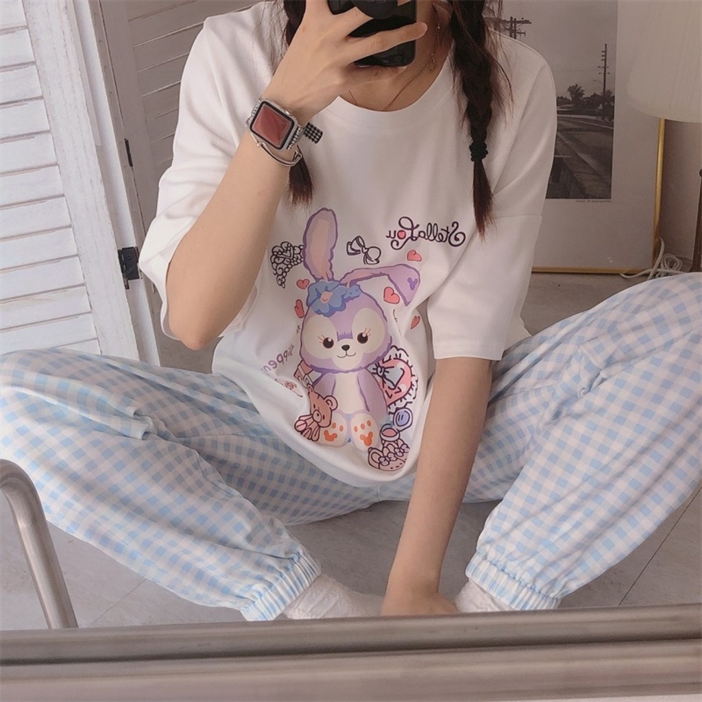 SET ĐỒ NGỦ NỮ MẶC NHÀ PIJAMA HỌA TIẾT ULZANG CUTE DỄ THƯƠNG HOT TREND 2021