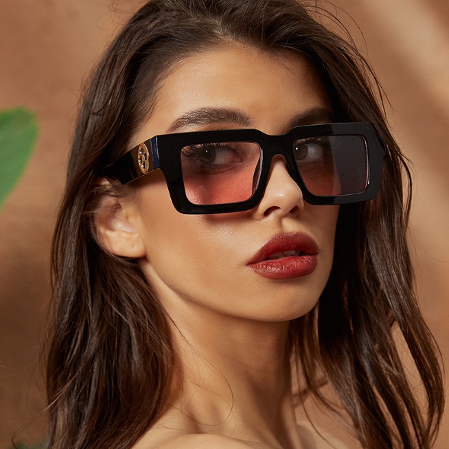 Kính Mát Gọng Vuông Chống Tia UV400 Thiết Kế Mới Thời Trang Cho Cả Nam Và Nữ
