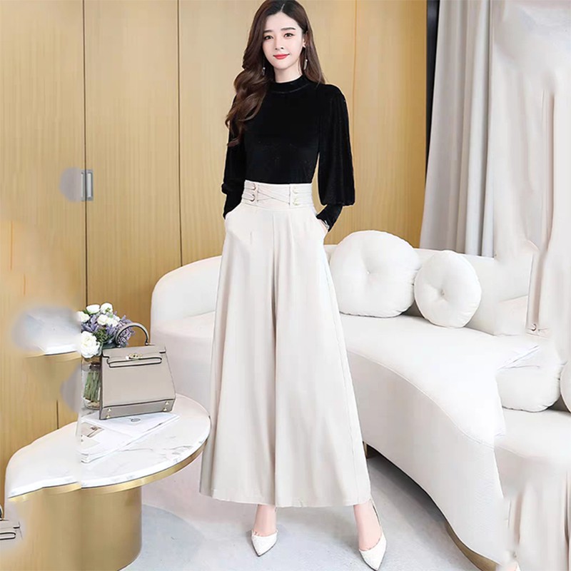 Quần ống rộng nữ đẹp sang trọng phong cách cho nữ cực đẹp | BigBuy360 - bigbuy360.vn