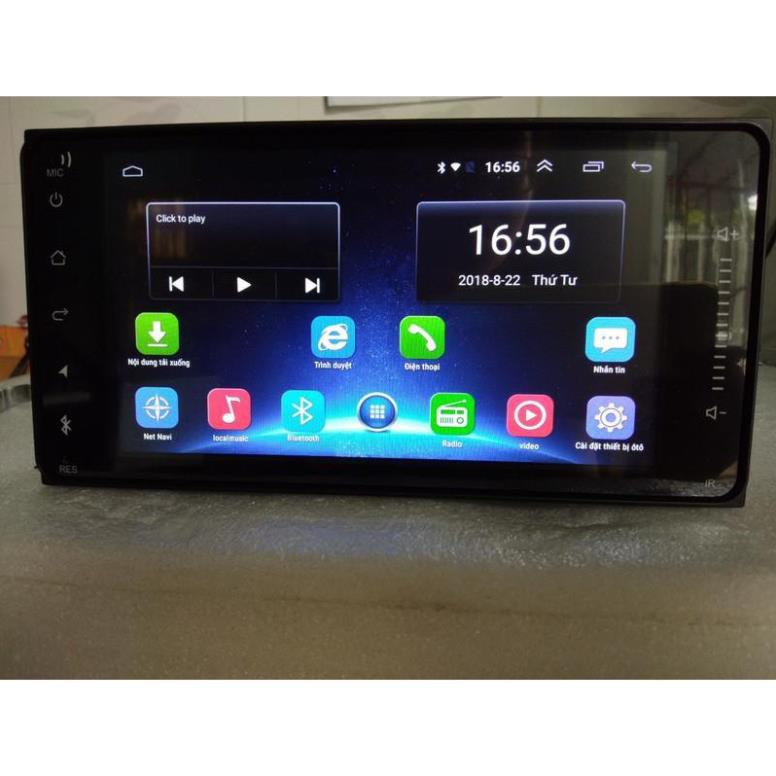 Màn hình DVD androi theo xe Toyota có Wifi, sim 4G , ram 2G bộ nhớ 32G