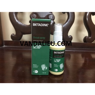 Chai xịt họng betadine throat spray 0,45% 50ml.