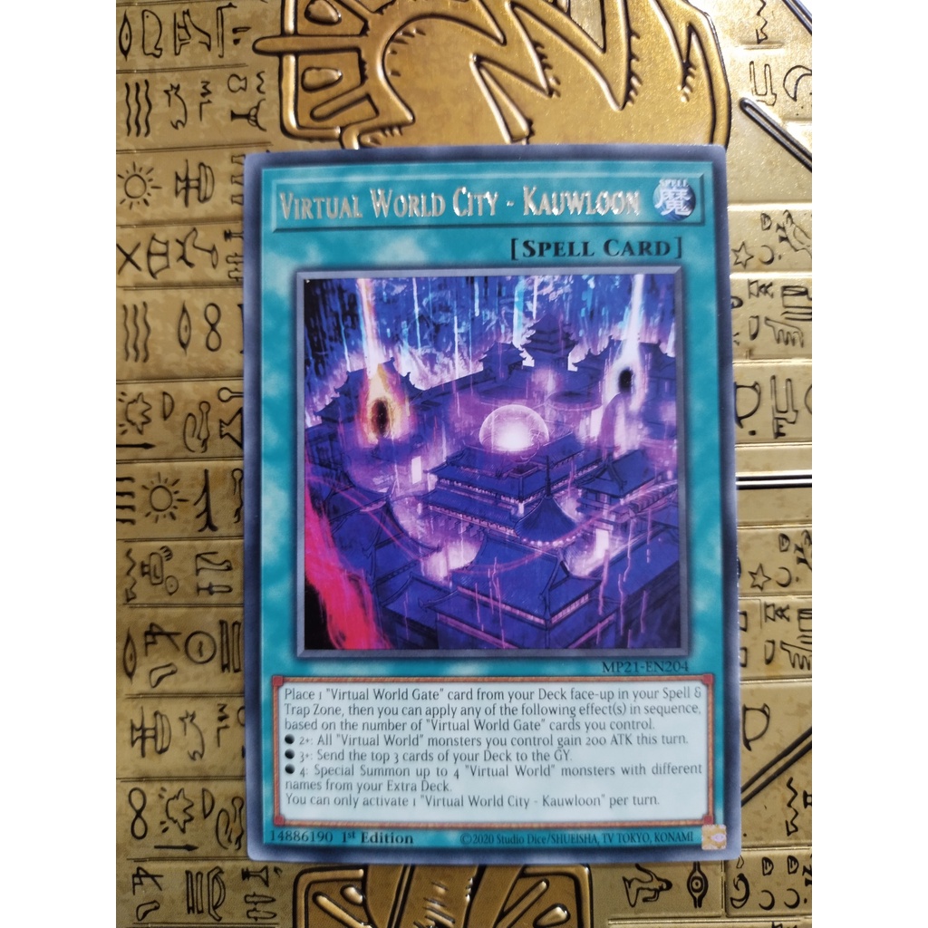 [Luffy TCG Shop] Thẻ trò chơi Yugioh UK chính hãng Konami Virtual World City-Kauwloon MP21-EN204