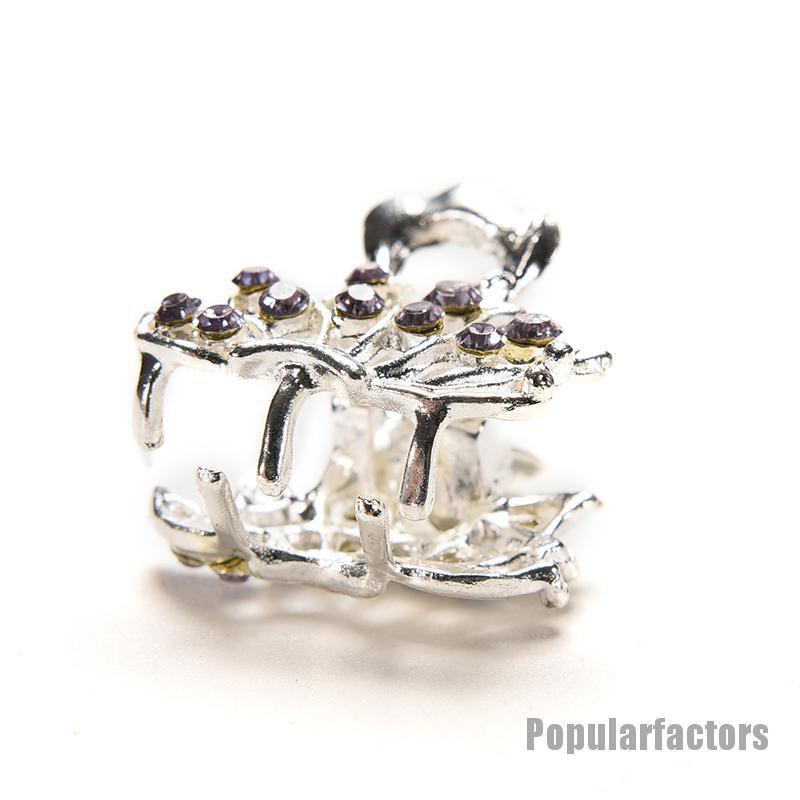 Kẹp Tóc Càng Cua Đính Hoa Và Pha Lê