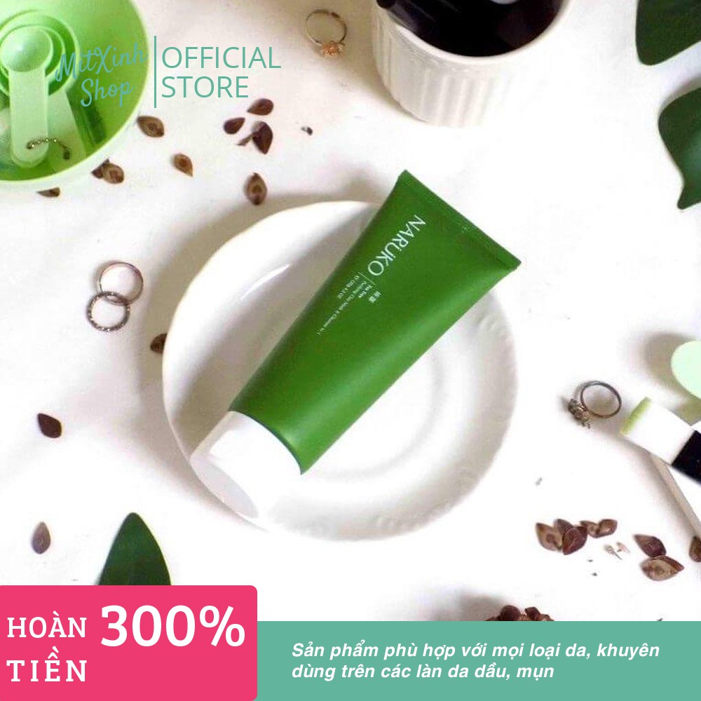 [Bản Đài] Sữa rửa mặt tràm trà NARUKO Tea Tree Purifying Clay Mask & Cleanser, Sữa rửa mặt Naruko Bản Đài