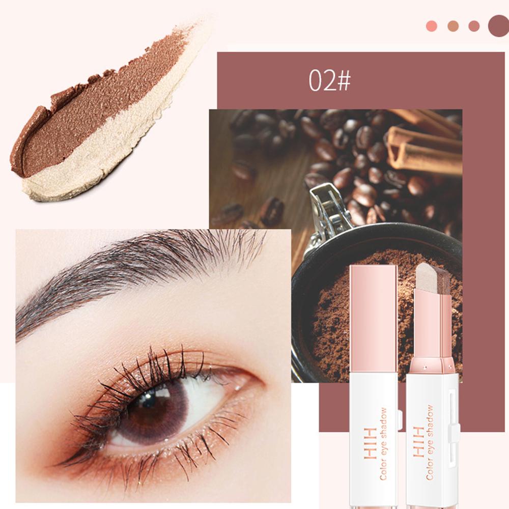 OCEANMAP Phấn Mắt Dạng Thỏi Hai Màu Sắc Long Lanh Chống Nước Tiện Dụng