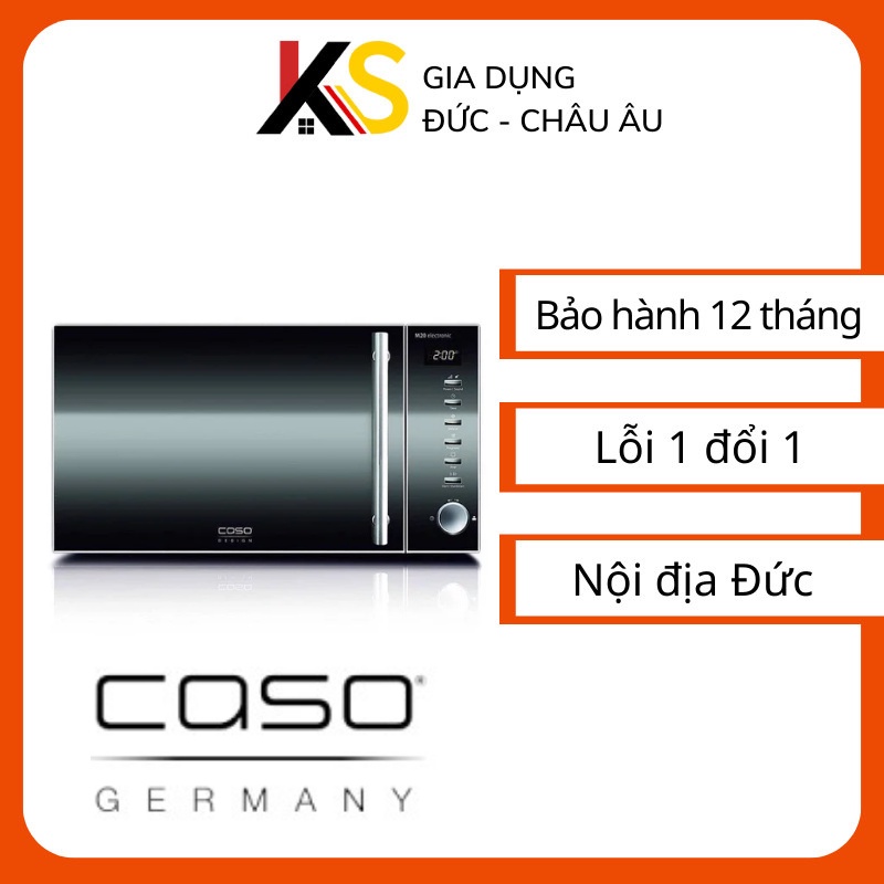 Lò vi sóng Caso M20-Công suất 800W, Dung tích 20L, 8 chương trình vi sóng, thép không gỉ, dễ dàng vệ sinh