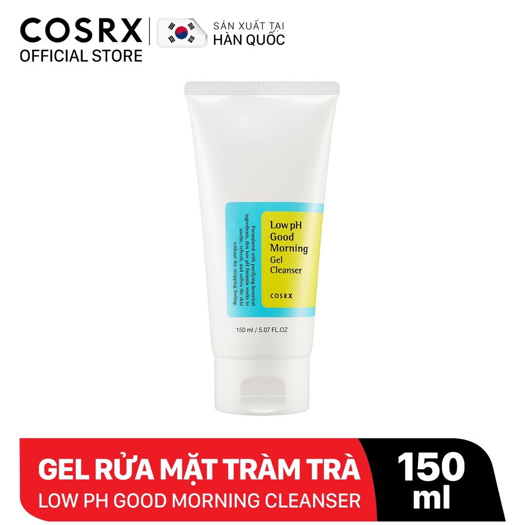 Combo Gel Rửa Mặt  Low pH Tràm Trà + Nước Hoa Hồng Tẩy Tế Bào Chết Hoá Học COSRX  AHA/BHA Toner 150ml | BigBuy360 - bigbuy360.vn