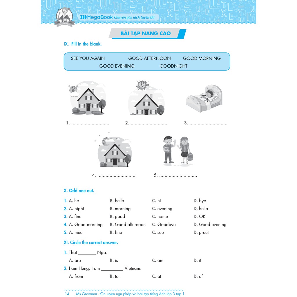 Sách Ms Grammar Ôn luyện Ngữ pháp và Bài tập tiếng Anh lớp 3 (tập 1)