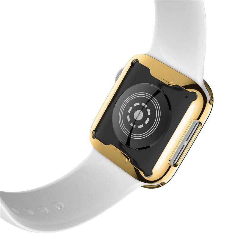 Ốp TPU mạ viền 360 độ bảo vệ đồng hồ thích hợp cho Apple Watch Series 7 41mm 45mm 6 5 4 3 2 1 42mm 38mm 44mm 40mm