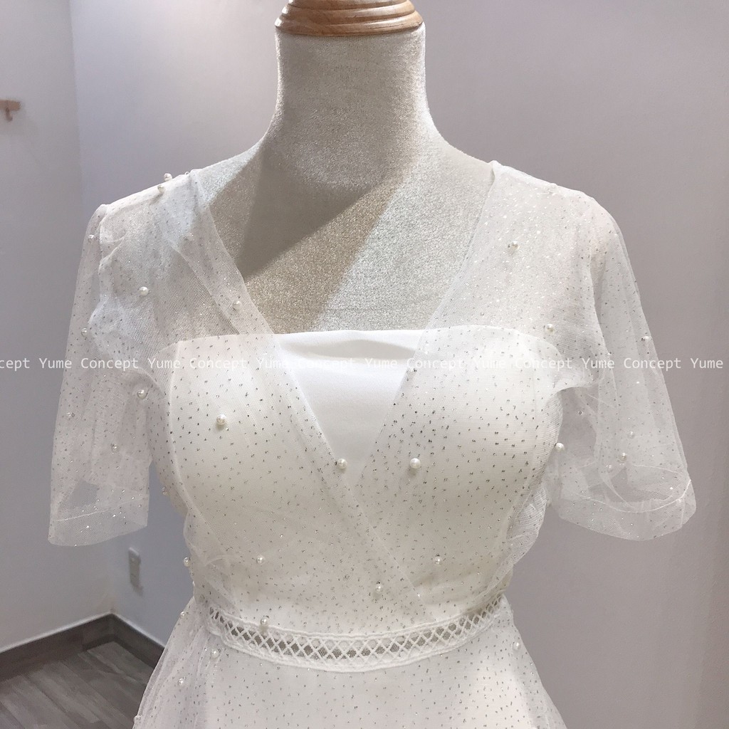 Đầm Dự Tiệc Tay Ren Dáng Xòe Sang Chảnh - D0008 | BigBuy360 - bigbuy360.vn