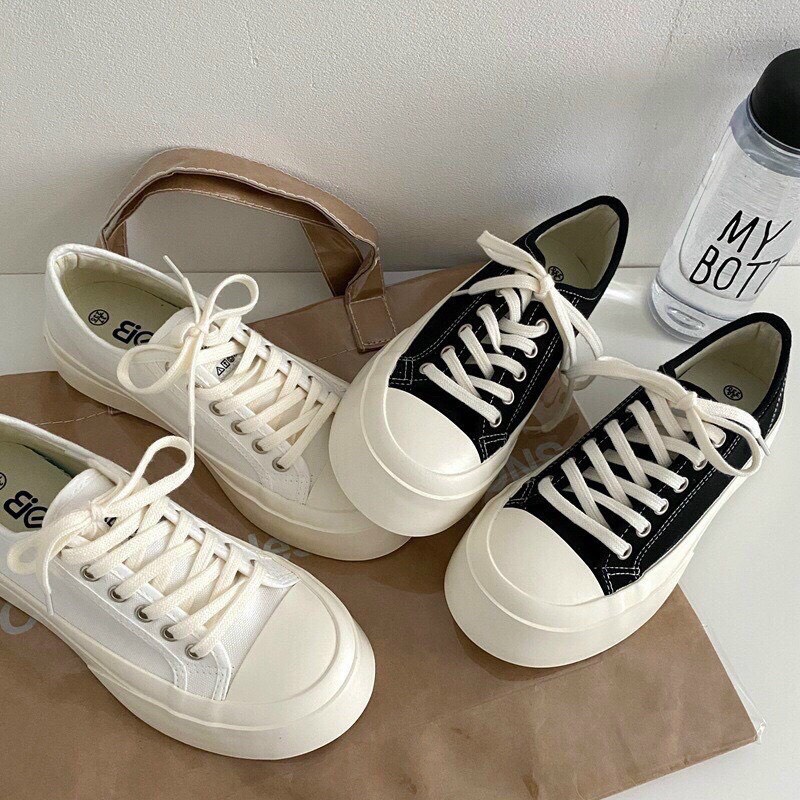 Giày nữ thể thao FOXY classic cổ thấp, giày sneaker vải canvas đế bằng phong cách ulzzang - FOX044