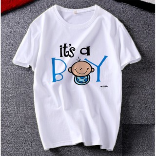 Áo thun Cotton Unisex - Chàng trai - Phòng Cách - Chữ Its a boy