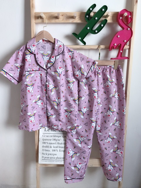 𝑩𝑼𝑭𝑭𝑬𝑻 𝑺𝑻𝑶𝑹𝑬 - Bô Ngủ Pijama Kate Thái Tay Ngắn Quần Dài