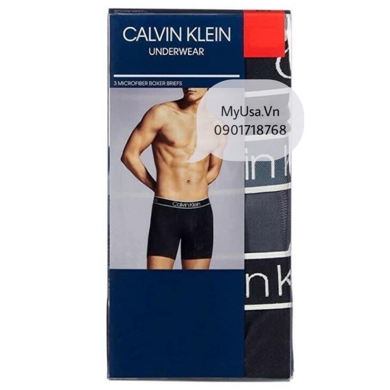 Quần lót nam Ck từ Mỹ ❤️ Quần lót nam Calvin Klein 3 Microfiber Boxer Briefs - cả set