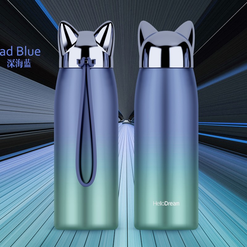 BÌNH GIỮ NHIỆT HELLO DREAM FOX ĐÁNG YÊU 300ML CHẤT LIỆU INOX304 CAO CẤP NẮP TRÁNG GƯƠNG- NHIỀU MÀU SẮC CỐC GIỮ NHIỆT