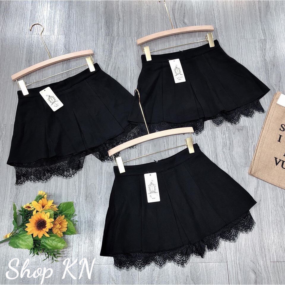 Chân váy xinh phối ren dưới hot hit có lót quần mềm mịn xinh