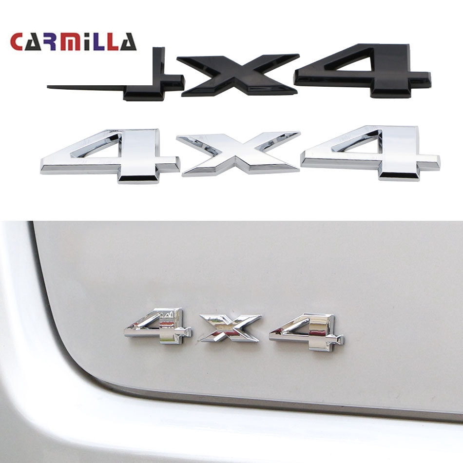 Miếng dán trang trí xe hơi logo 4x4 phổ biến cho Ford Toyota Honda Nissan Perodua Proton
