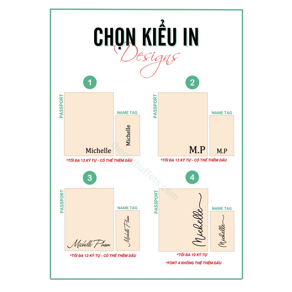 Thẻ hành lý bảng tên Nametag IN TÊN RIÊNG theo yêu cầu