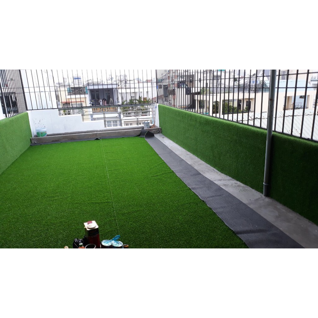 10 mét vuông thảm cỏ Trải Sàn 2cm- Cỏ Sân Bóng. Kích thước 5 mét x 2 mét.