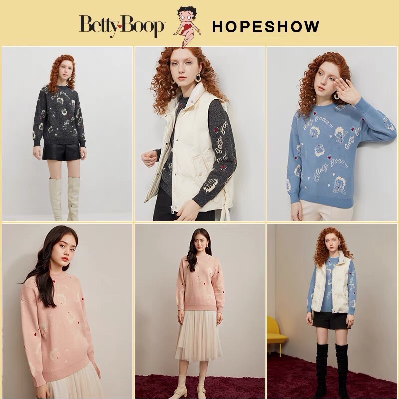 Áo len hồng Hopeshow